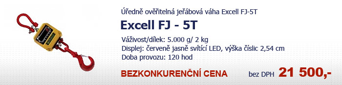 Závěsná jeřábová váha Excell FJ-5T